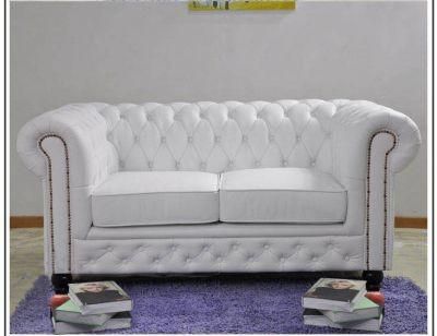 Hyc-Sf03 Luxury Modern Design Leather Couch Living Room Chesterfield Sofa