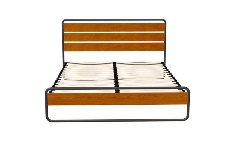 2021 New Style Metal and Slat Platform Bed Frame