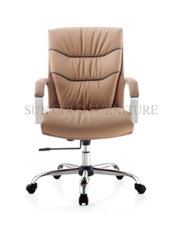 New Design Genuine Leather Mesh Manager Chair Office Manager Chair