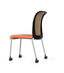 Fixed Without Armrest China Executive Boss Metal Ergonomic Stackable Training Chair 808
