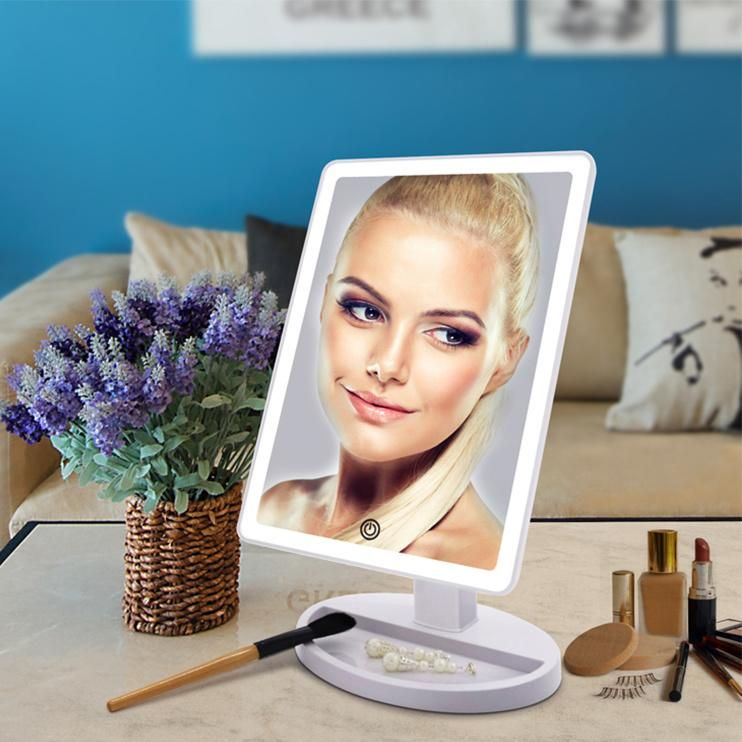 Hotel Bedroom Desk Vanity Mirror for Make-up Tabletop Tools