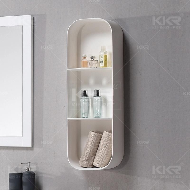 Wall Floating Resin Stone Material Easy Maintaince Shampoo Towel Shelf