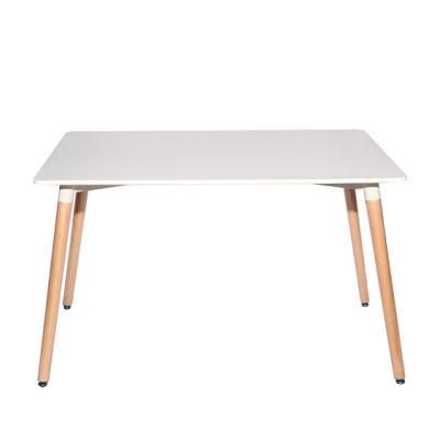 Wooden Dining Table Desk Modern Dining Table with Solid Wood Legs for Sale