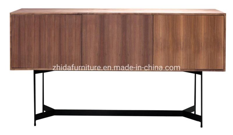 Home Furniture Bedroom Modern Black Base Wooden Living Room Cabinet