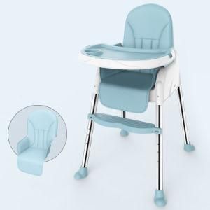 Modern Baby Highchair Dining Chair for Kids with PU Cushion