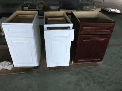 Wholesale Furniture American Modern Style Solid Birch Wood Kitchen Cabinets