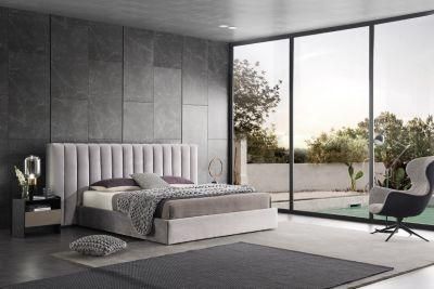 Premium Bedroom Furniture Letto Lit Bett King Size Bed Frame Italian Fancy Velvet Upholstered Bed Set Luxury Modern Double Beds