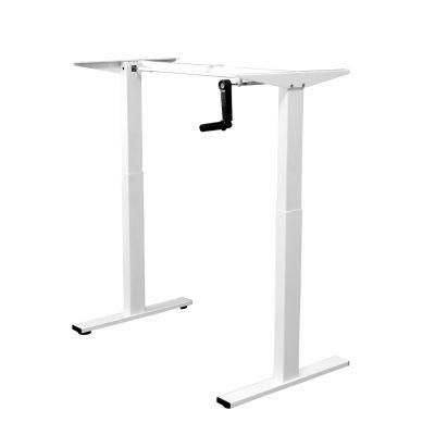 Manual Height Adjustable Black Color Table Frame Office Table Stand up Desk Ad-Mh0098