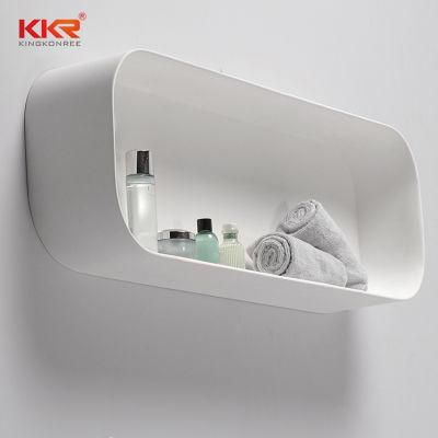 Solid Surface Material Wall Mounted Bathroom Corner Shelf