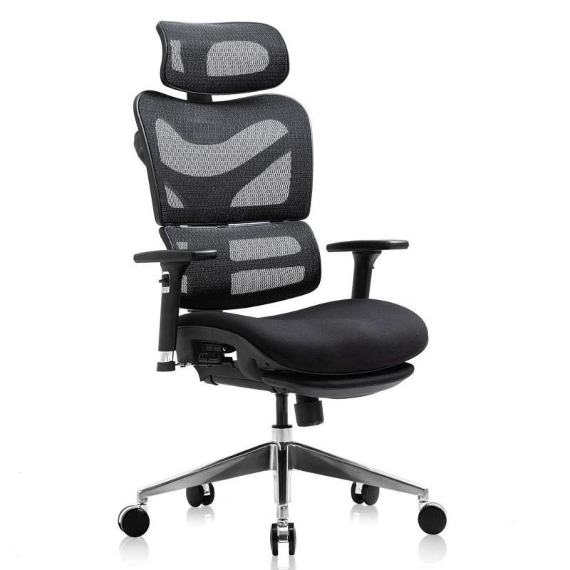 Latest Modern Design Breathable Executive Boss Leather Office Mesh Chair with Wheels