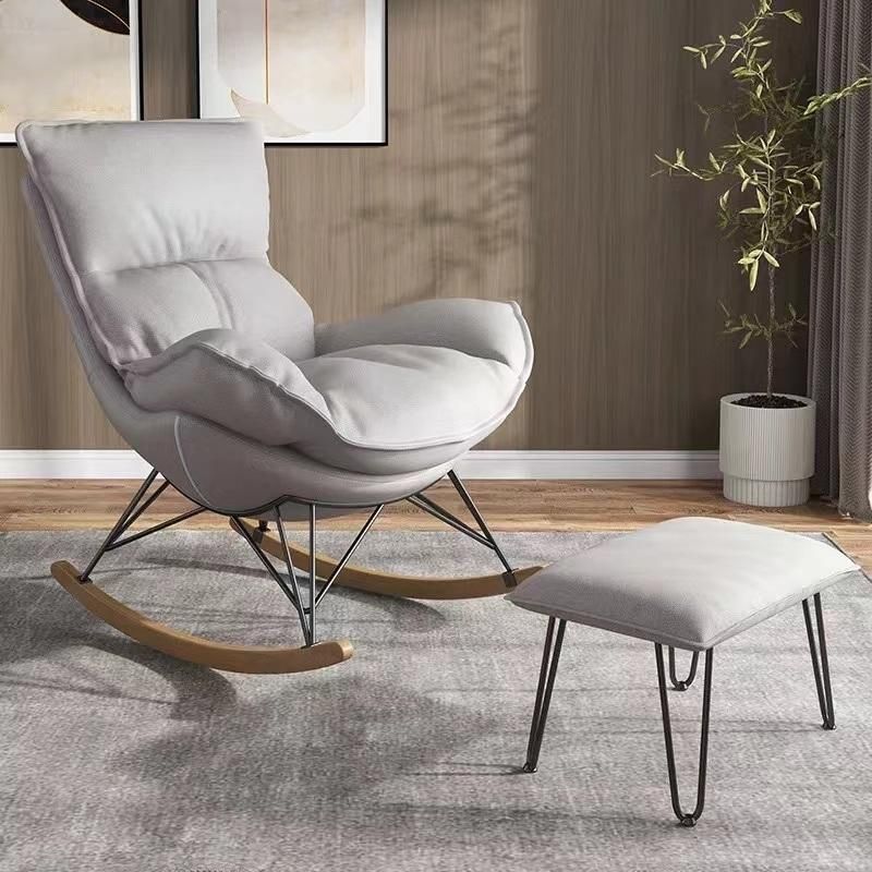Luxury Comfortable Bedroom Furniture Velvet Leisure Leather Hotel Living Room Rocking Recliner Chairs