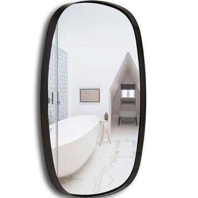 Stylish Oversized Black Bathroom Mirror Decor Restaurant Wall