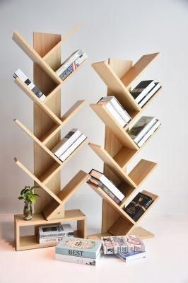 Living Room Furniture Modern Bookcases Tree Shaped Wooden Bookshelf Book Shelf