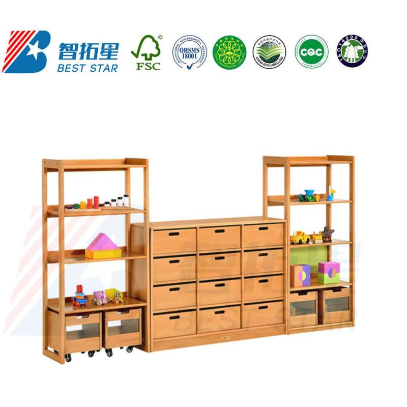 Playroom Furniture Toy Storage Rack, Daycare Furniture Kid′s Rack. Combination Rack for Kinderargten and Preschool, School Furniture Children Display Rack