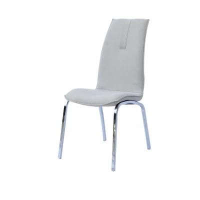 China Wholesale Home Furniture Living Room Office Furniture Fabric Electroplating Steel Dining Chair