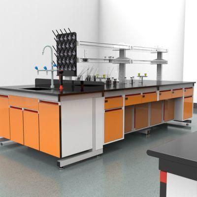 Physical Wood and Steel Variable Lab Furniture with Power Supply, Physical Wood and Steel Chemic Lab Bench/