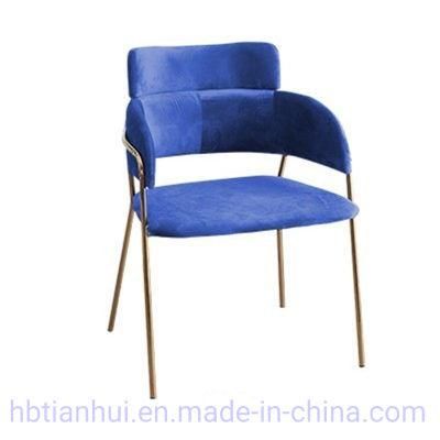 Hot Sale Dining Room Furniture Armless Velvet Beatles Chair Modern Restaurant Used Dining Chairs