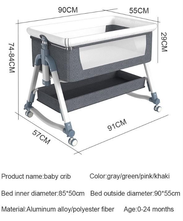 Foldable Baby Cradle / Crib / Baby Bed with Low Price