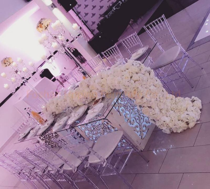 PC Resin Plastic Modern Hotel Tiffany Chair Used for Event Wedding Banquet Rental Party Church Cheap Gold White Color Metal Phoenix Dining Chair