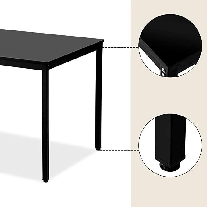 Nova Modern Dining Furniture MDF Dining Table Black Iron Legs Dining Table Set
