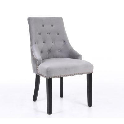 Modern Tufted Back Dining Chair with Back Ring