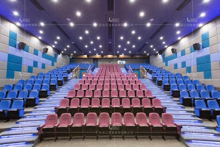 Reclining Push Back Luxury Leather Cinema Auditorium Movie Theater Seating