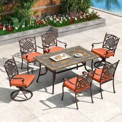 Outdoor Cast Aluminum Patio Modern Style Furniture