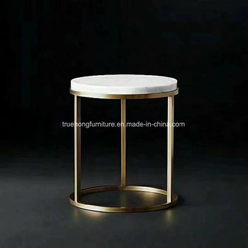 Custom Made Hotel Furniture Marble Top Square Coffee Table Luxury Modern Tea Table