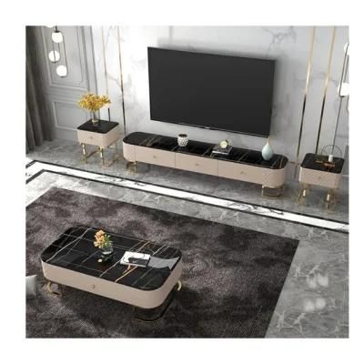 Modern Furniture Contemporary Marble TV Stands TV Cabinet