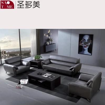 Modern Home Furniture Office Comfortable West Leather Finish Sofa