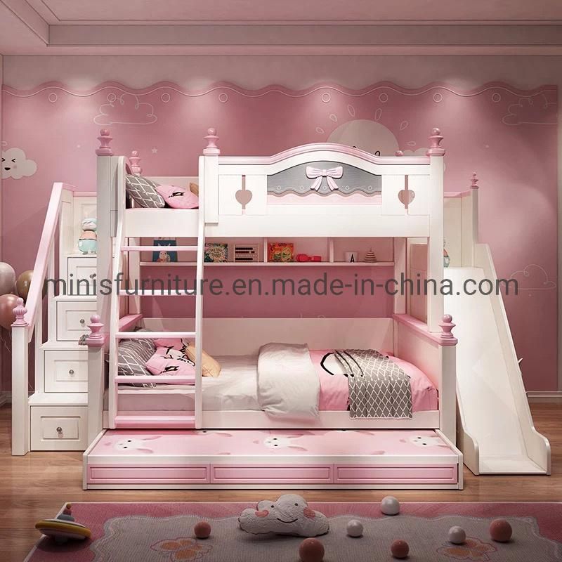 (MN-MB82) Modern Bedroom Slide Kid Bunk Bed