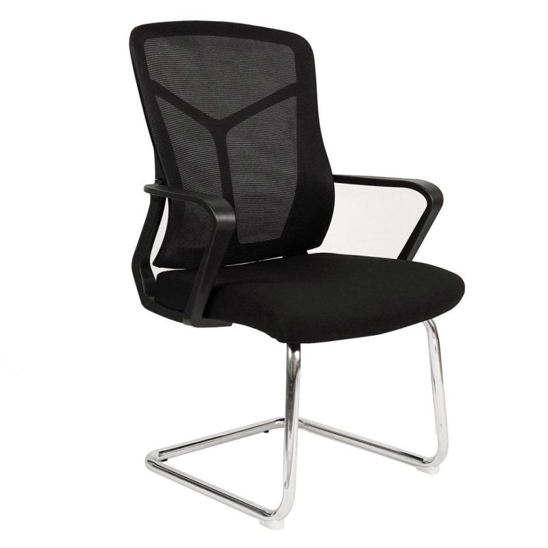 Modern Home Office Furniture Chair Height Adjustable Upholstered Mesh Swivel Computer Executive Conference Chair Office Ergonomic Desk Chair MID-Back