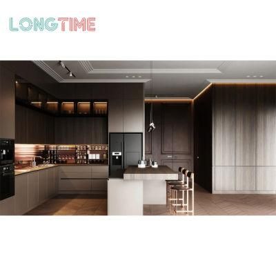 Luxury Custom PU Painting Handleless Cabinetry Kitchen Cabinets Made in China (KPU04)