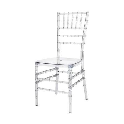 Home Outdoor Banquet Furniture PC Dining Room Chairs Crystal Clear Wedding Chair Crystal Transparent Chair