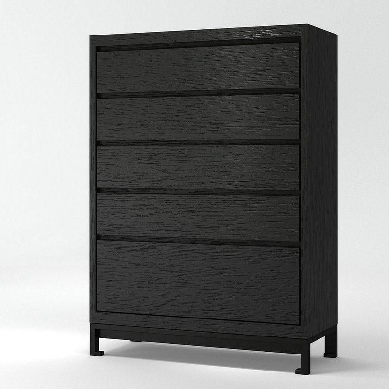 Concise Home Fty Wholesale or Retail Modern Living Room Cabinet Wooden Cabinet 5 Drawer High Cabint