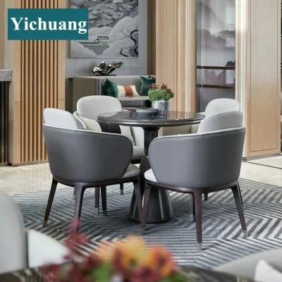 Hyc-Nu128 Post-Modern Hong Kong-Style Light Luxury Sales Office Negotiate Table and Chair Combination for The Living Room