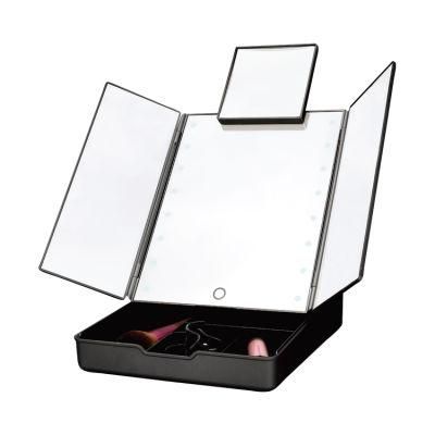 Hollywood Makeup Vanity Mirror with Cosmetic Storage Container