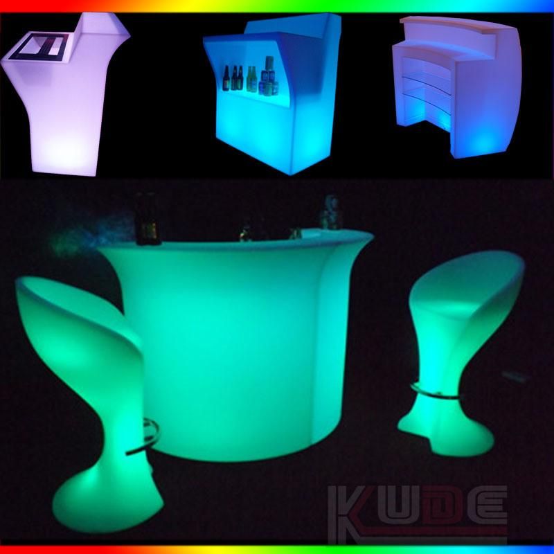 Mini Bar Counter Rechargeable Color Changing LED Furniture for Bar