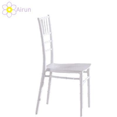 White Party Wedding Plastic Stackable Chiavari Chair