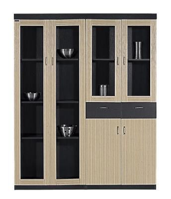 Modern Glass Door Filing Cupboard Durable New Office Furniture Executive File Storage Cabinet