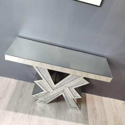 120*36*80cm Unfolded Silver Mirror Home Furniture Console Table Mirrored Set