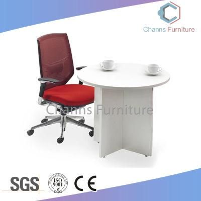 Modern White 0.6m Round Office Table Meeting Desk (CAS-MT31401)