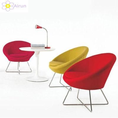 Metal Legs Colorful Velvet Fabric Upholstery Dining Chair