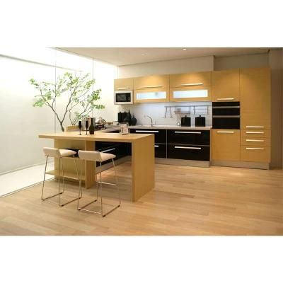 off White Classical Solid Wood Kitchen Cabinet with Grace Gold Touches