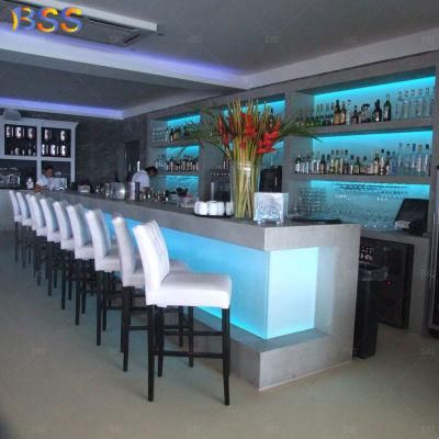 Custom Made Luxury Nightclub Drink Concrete Bar Counter