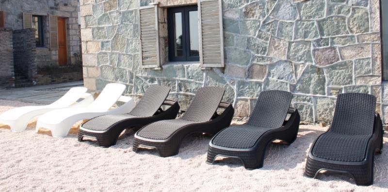 Adjustable Poly Rattan Sun Bed (ER-01G)