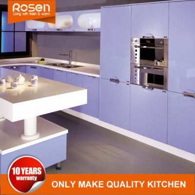 Purple Design PVC Kitchen Cabinets Furniture Online Near Me