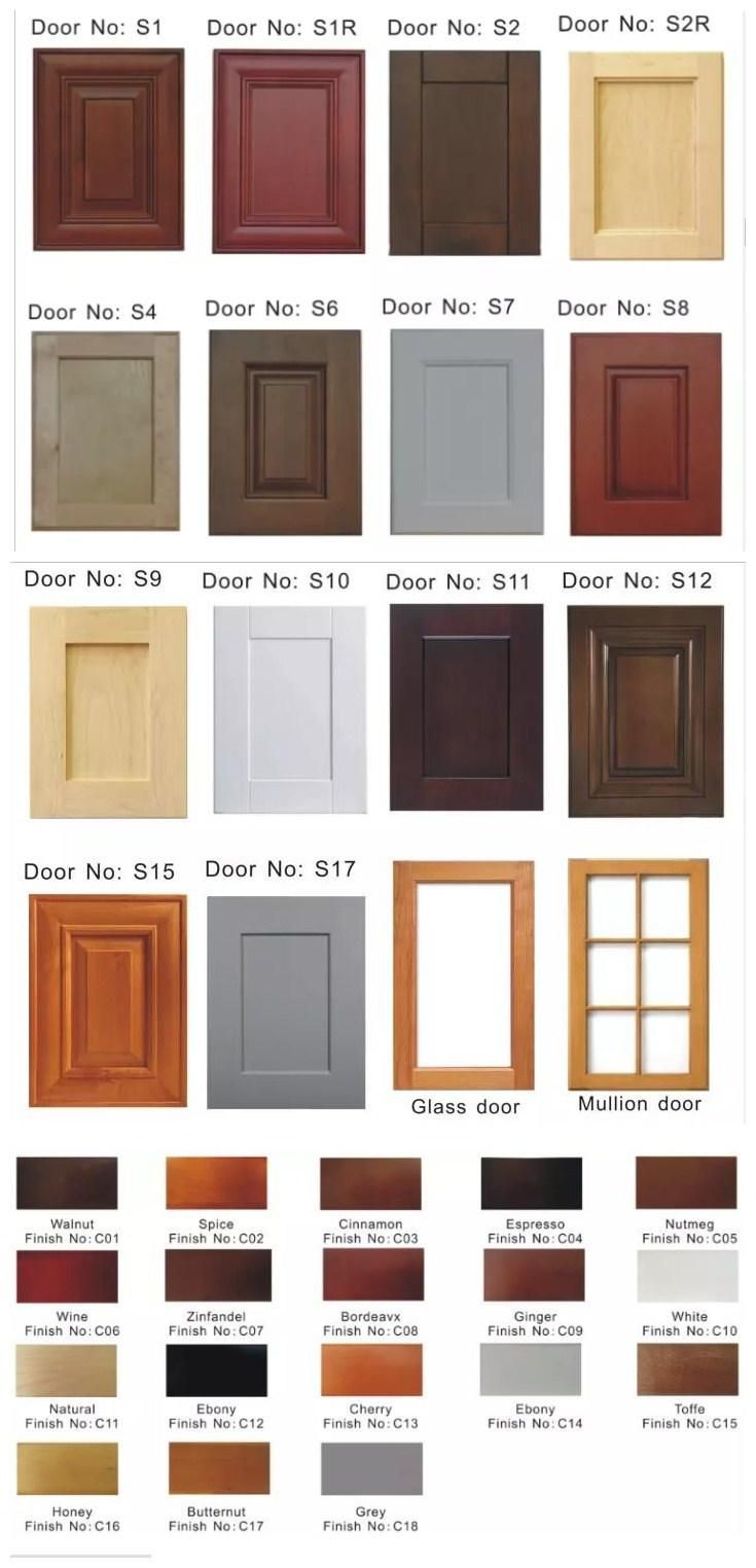 Customized Modern Plywood Box Solid Birch Frame Door Kitchen Cabinets