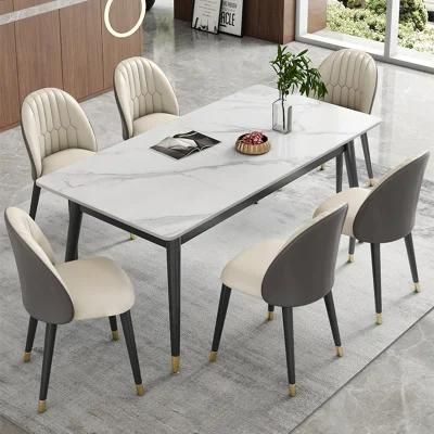 Marble Modern Modern Living Room Furniture Wholesale Dining Table Sets Marble Top Long Rectangle Tables