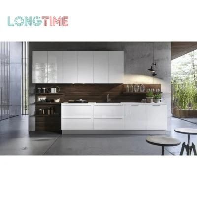 Custom Modern Acrylic Finish Kitchen Cabinet with Modular Model Simple Design
